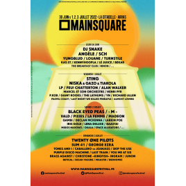 Main square Festival 2021 : pass dimanche, Arras, le 04/07/2021