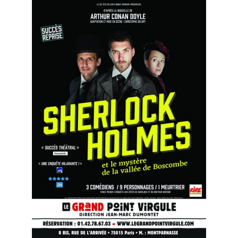 SHERLOCK HOLMES et le mystère de la vallée de Boscombe, Paris 