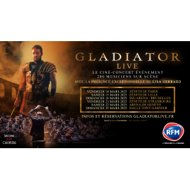 Ciné-concert Gladiator , Paris 