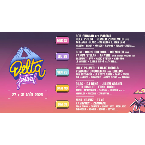 DELTA FESTIVAL - PASS 3 JOURS, Marseille 