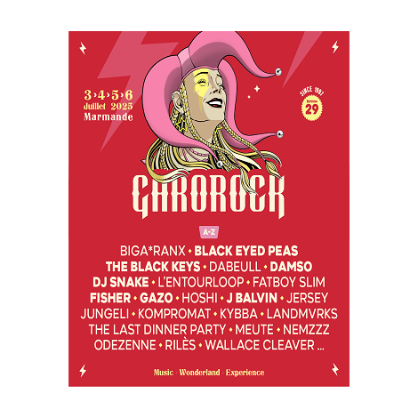FESTIVAL GAROROCK 2025 - 3J VEND/SAM/DIM, Marmande 