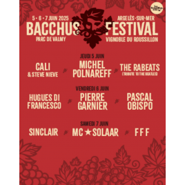 BACCHUS FESTIVAL - PASS 1 JOUR - JEUDI