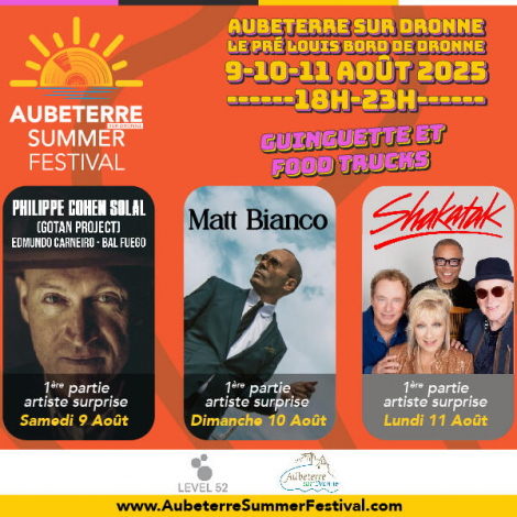 AUBETERRE SUMMER FESTIVAL - 3 JOURS, Aubeterre-sur-Dronne, le 11/08/2025