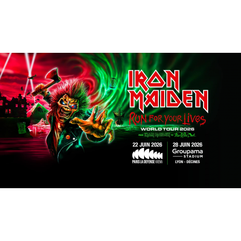 IRON MAIDEN, Décines-Charpieu, le 28/06/2026