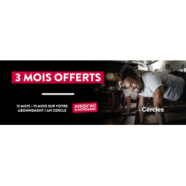 Cercles de la Forme : abonnement Cercle 1 an, 26 Salles En IDF 