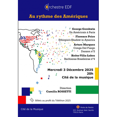 Orchestre EDF : Concert au rythme des amériques, Paris 