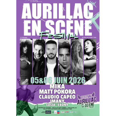 FESTIVAL AURILLAC EN SCENE - SAMEDI, Aurillac, le 06/06/2026