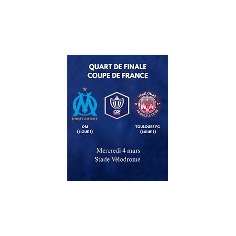 OM / TOULOUSE FC - Coupe de France - Quart de finale, Marseille, le 04/03/2026