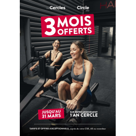 Cercles de la Forme : abonnement Cercle 1 an, 26 Salles En IDF 