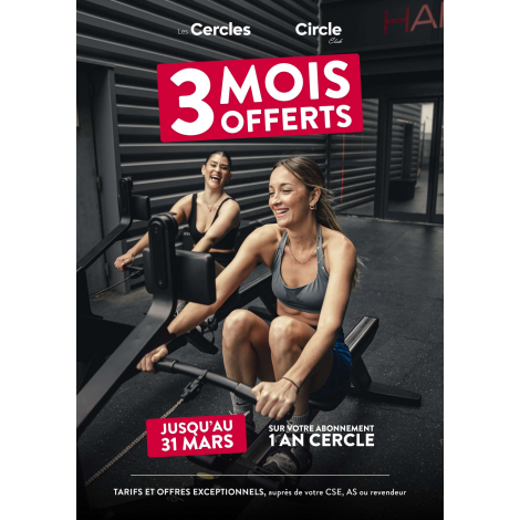 Cercles de la Forme : abonnement Cercle 1 an, 26 Salles En IDF 