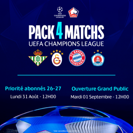 LOSC Lille - Pack Ligue des champions, Villeneuve D'Ascq 