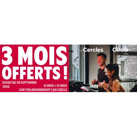 Cercles de la Forme : abonnement Cercle 1 an, 26 Salles En IDF 