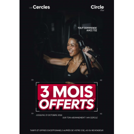 Cercles de la Forme : abonnement Cercle 1 an, 26 Salles En IDF 